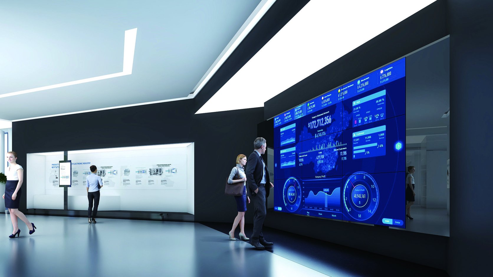 Ultra-narrow bezel LCD video wall