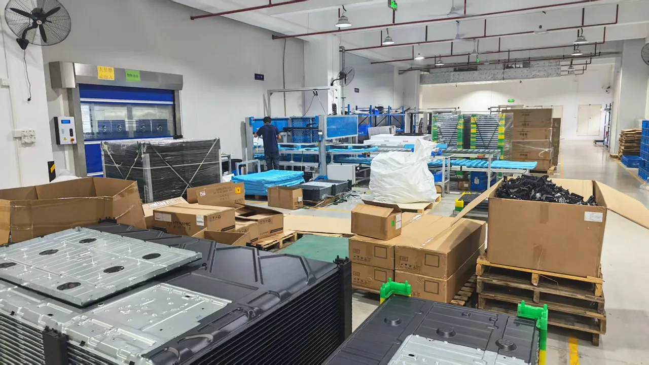 TZD Display finished digital signage and LCD video wall displays packed for shipment